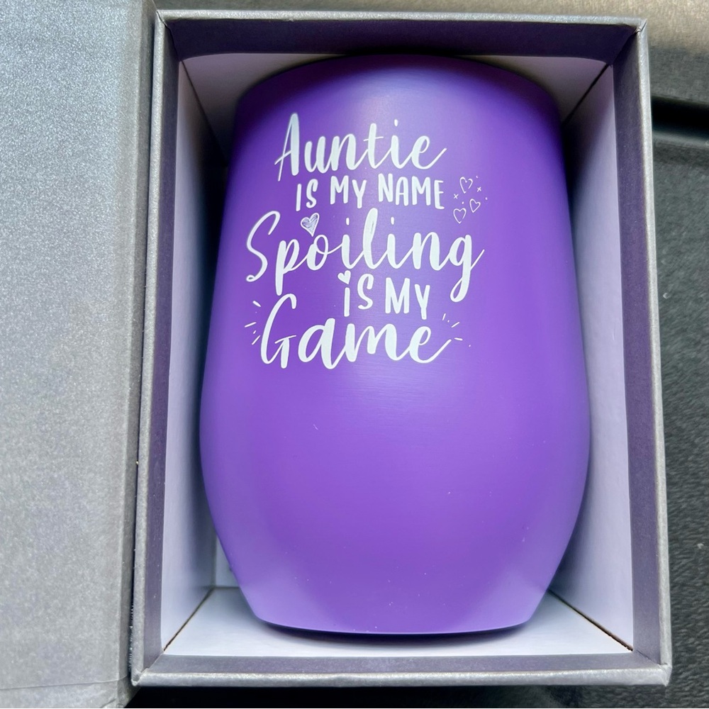Purple 'Best Auntie Ever' Tumbler - NEW WITH TAGS - Picture 2 of 5